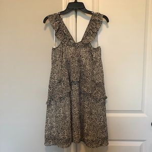 Black and White Ruffle Dress